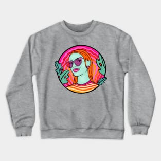 Rose Colored Glasses Crewneck Sweatshirt